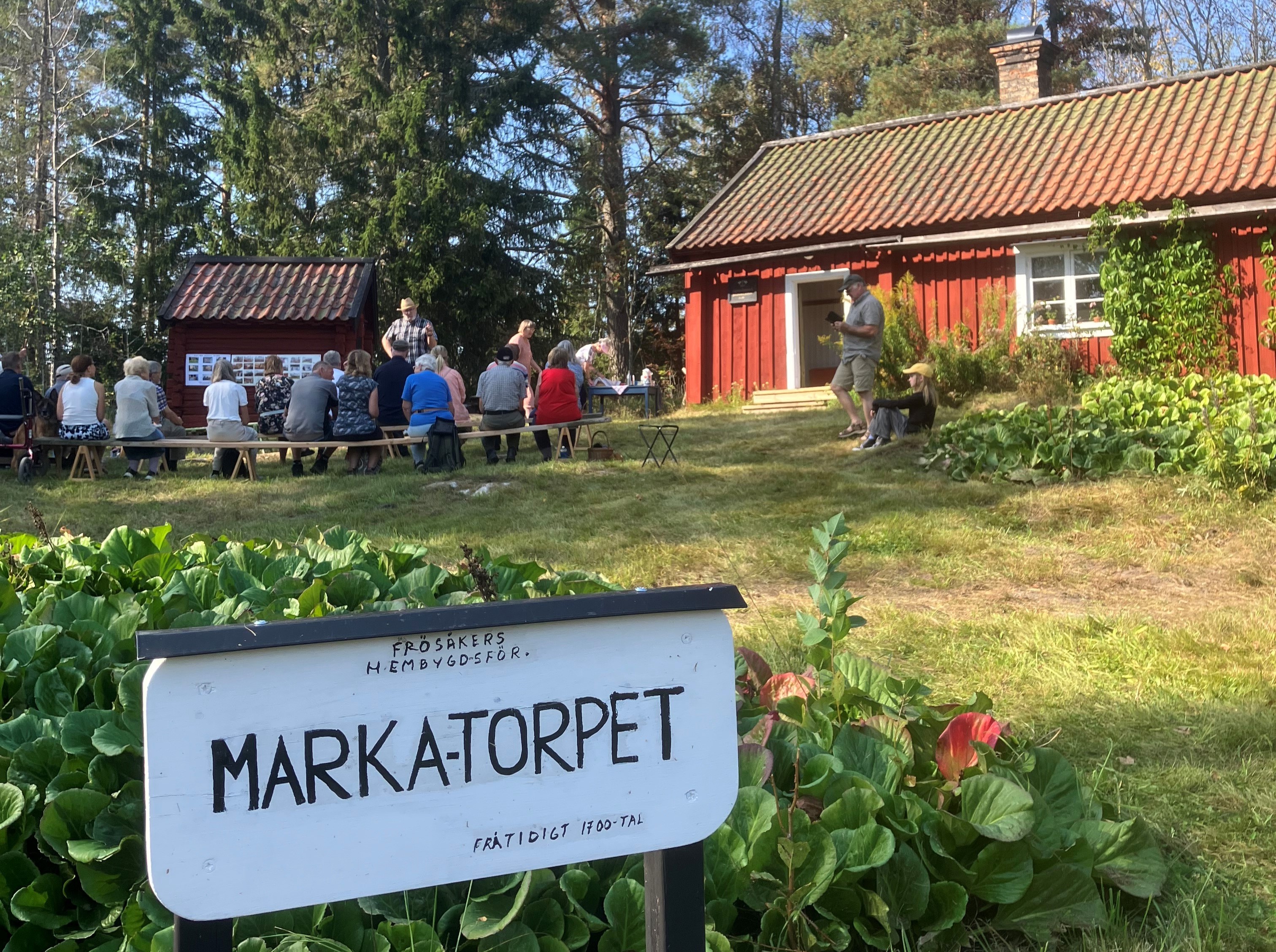 Visning av Marka Båtsmanstorp från 1800-talets mitt