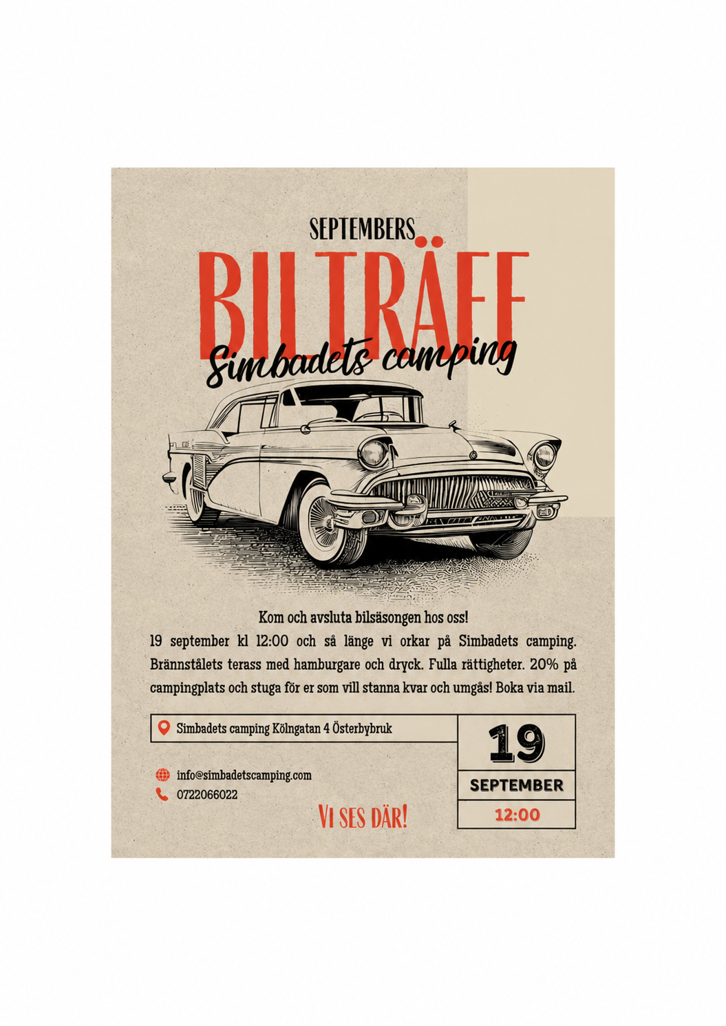 Bilträff Simbadets camping 