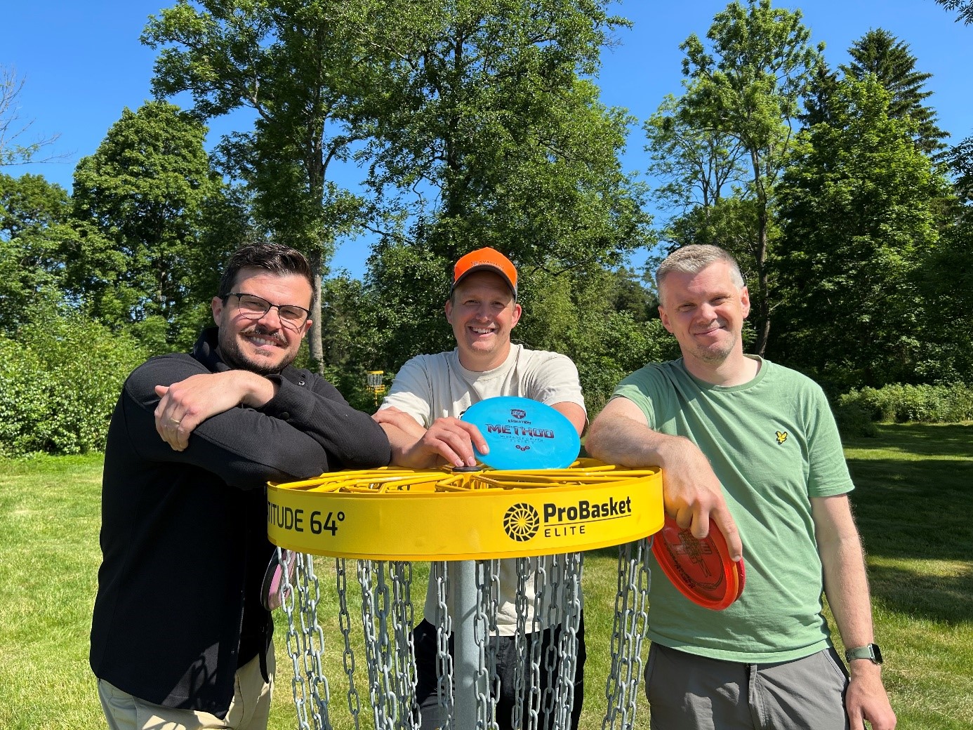 Discgolf grabbar