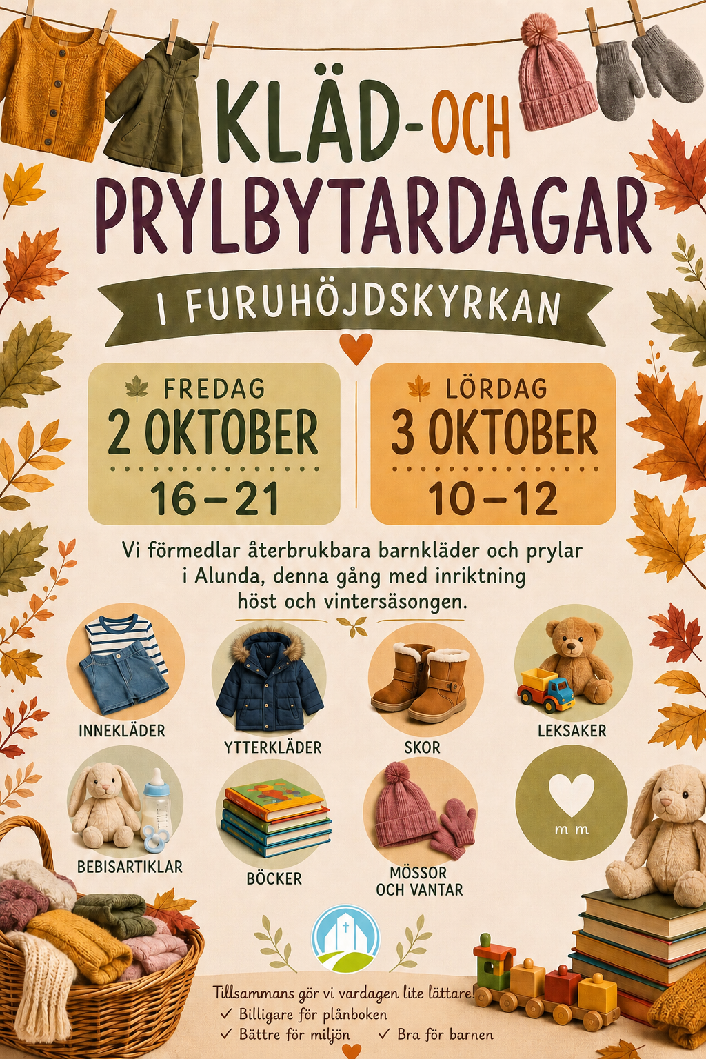 Kläd-och Prylbytardagar i Furuhöjden Alunda